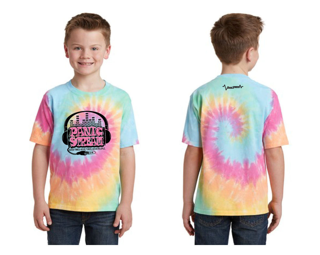PanicStream Retro Tie Dyed Youth T-Shirt